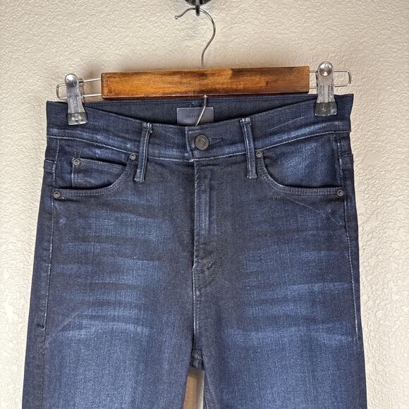 Mother Jeans The Mid Rise Dazzler Ankle Size 25 Now or Never Dark Wash Stretch - Picture 2 of 9